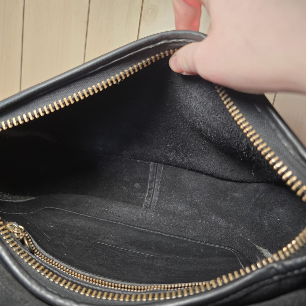 Vtg Coach Patricia's Legacy Crossbody Saddle Flap Bag 9951 Black Leather READ - Picture 11 of 16